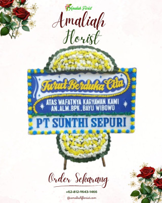 Papan Bunga Duka di Pondok Jagung Timur