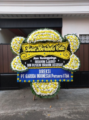 Papan Bunga Duka di Pondok Jagung Timur